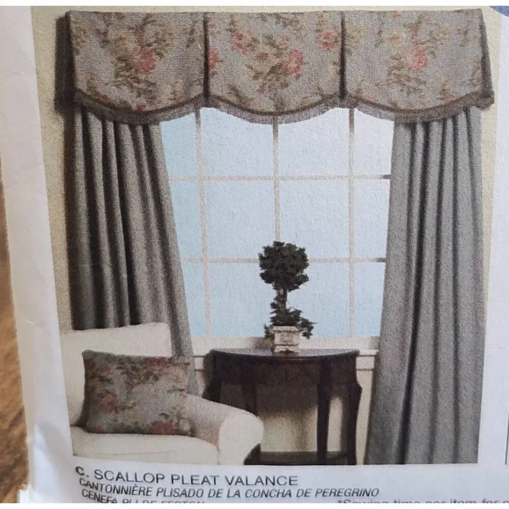 McCall's M5286 Valances 4 Styles Home Dec in a Sec Sewing Patterns UNCUT